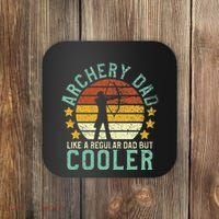 Archery Dad Funny Fathers Day Gift For Archer Bow Hunter Coaster thumb 0