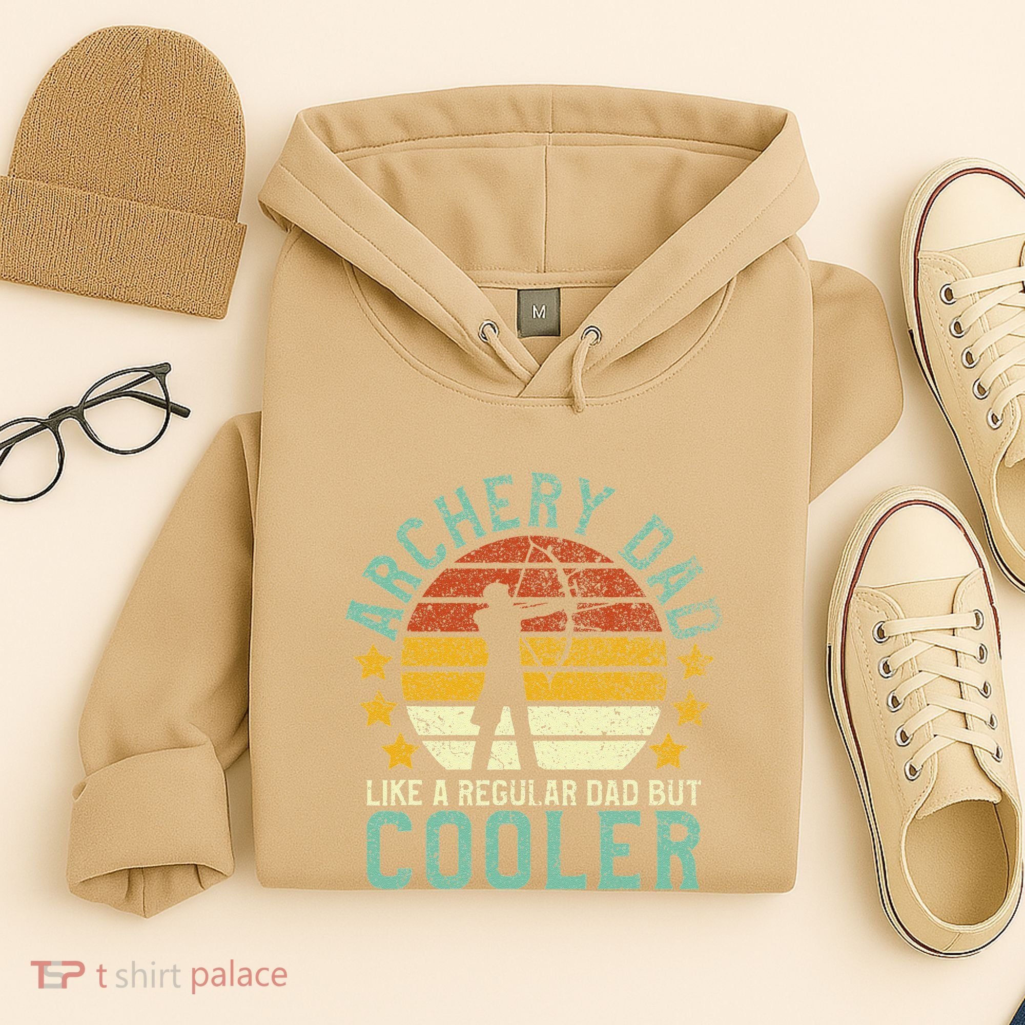 Archery Dad Funny Fathers Day Gift For Archer Bow Hunter Hoodie
