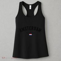 Amsterdam Dutch Flag Souvenir Netherlands Travel Patriotic Women's Tank Top thumb 3