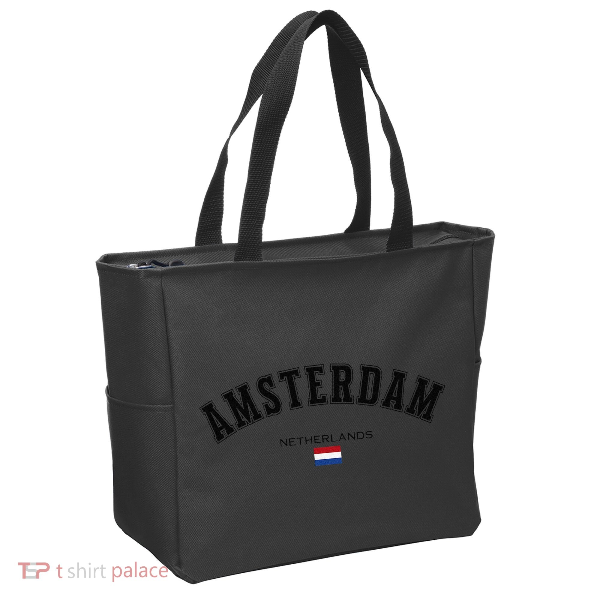 Amsterdam Dutch Flag Souvenir Netherlands Travel Patriotic Tote Bag