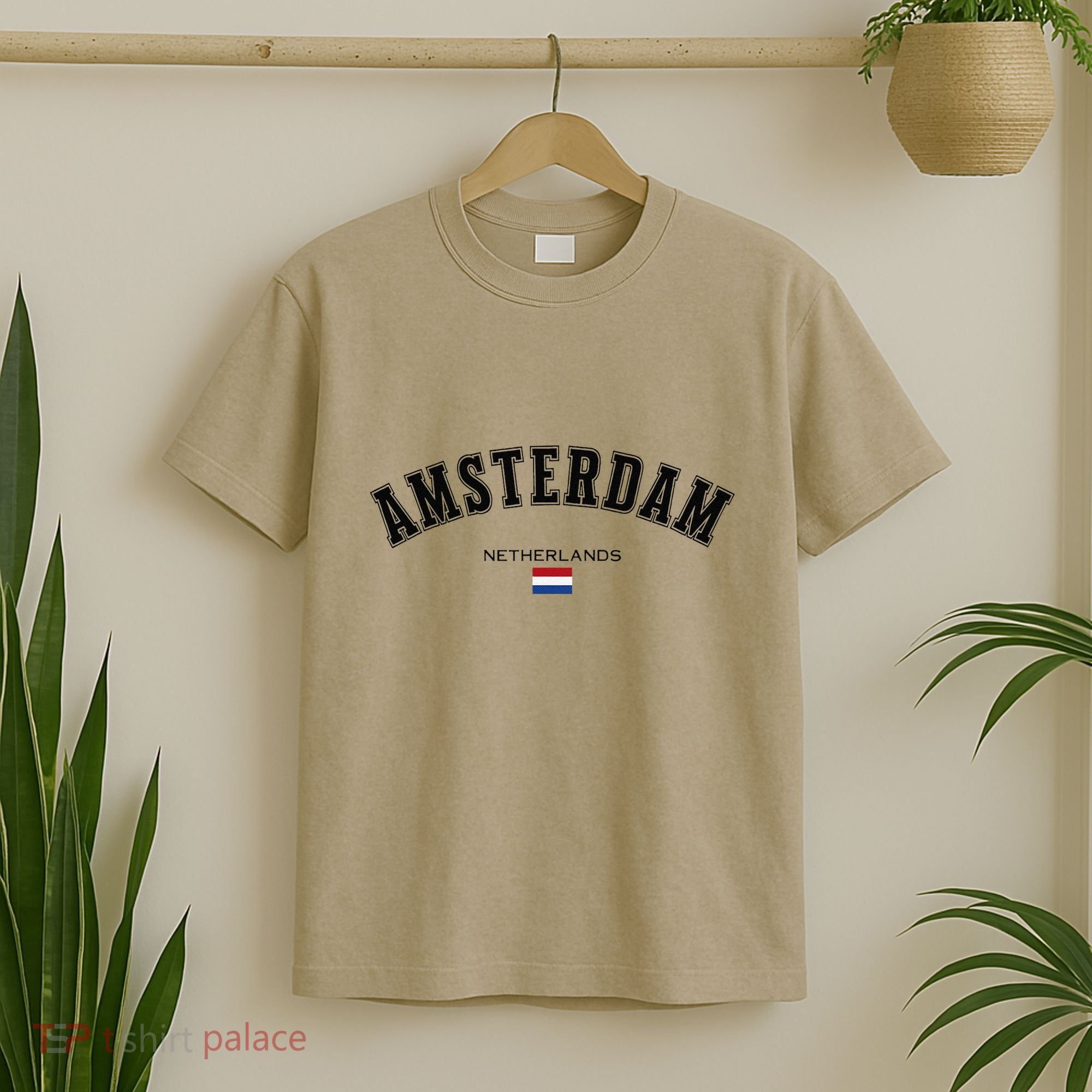 Amsterdam Dutch Flag Souvenir Netherlands Travel Patriotic T-Shirt