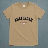 Amsterdam Dutch Flag Souvenir Netherlands Travel Patriotic T-Shirt thumb 5
