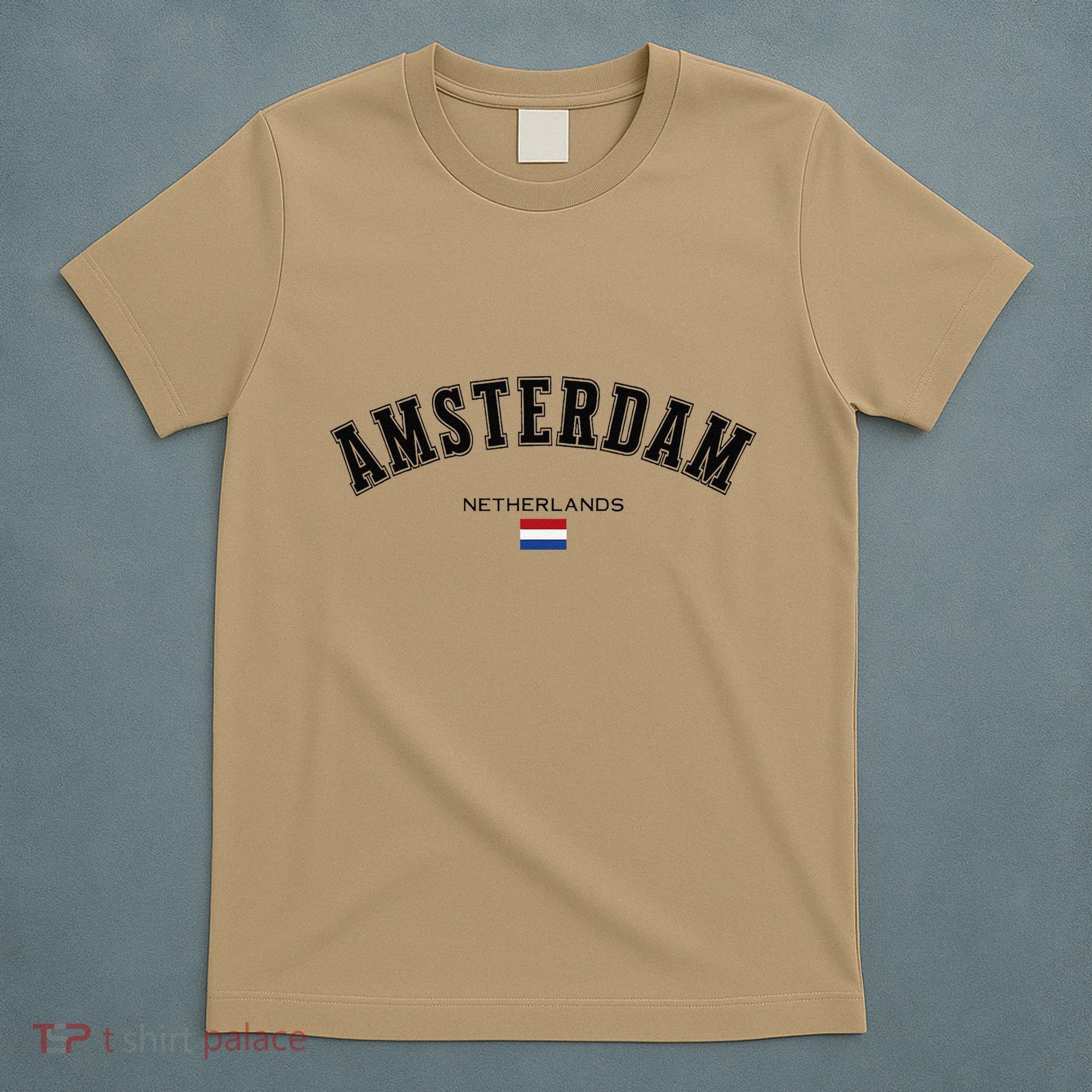Amsterdam Dutch Flag Souvenir Netherlands Travel Patriotic T-Shirt