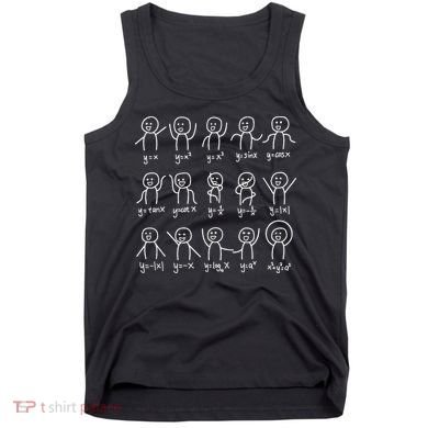Algebra Dance Funny Graph Figures Math Equation Tank Top