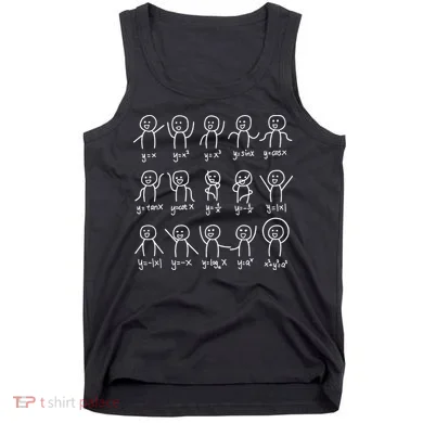 Algebra Dance Funny Graph Figures Math Equation Tank Top