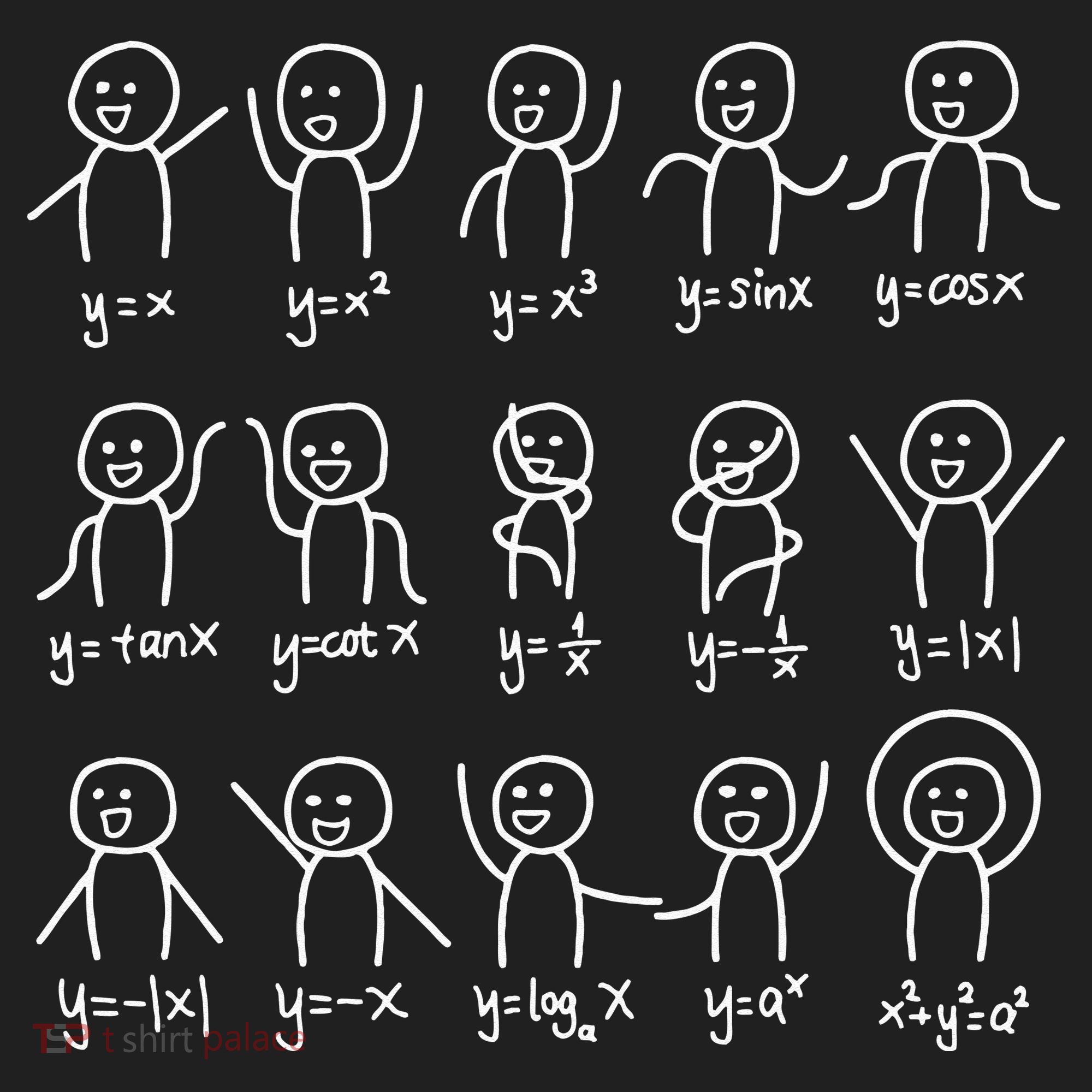 Algebra Dance Funny Graph Figures Math Equation Golf Towel