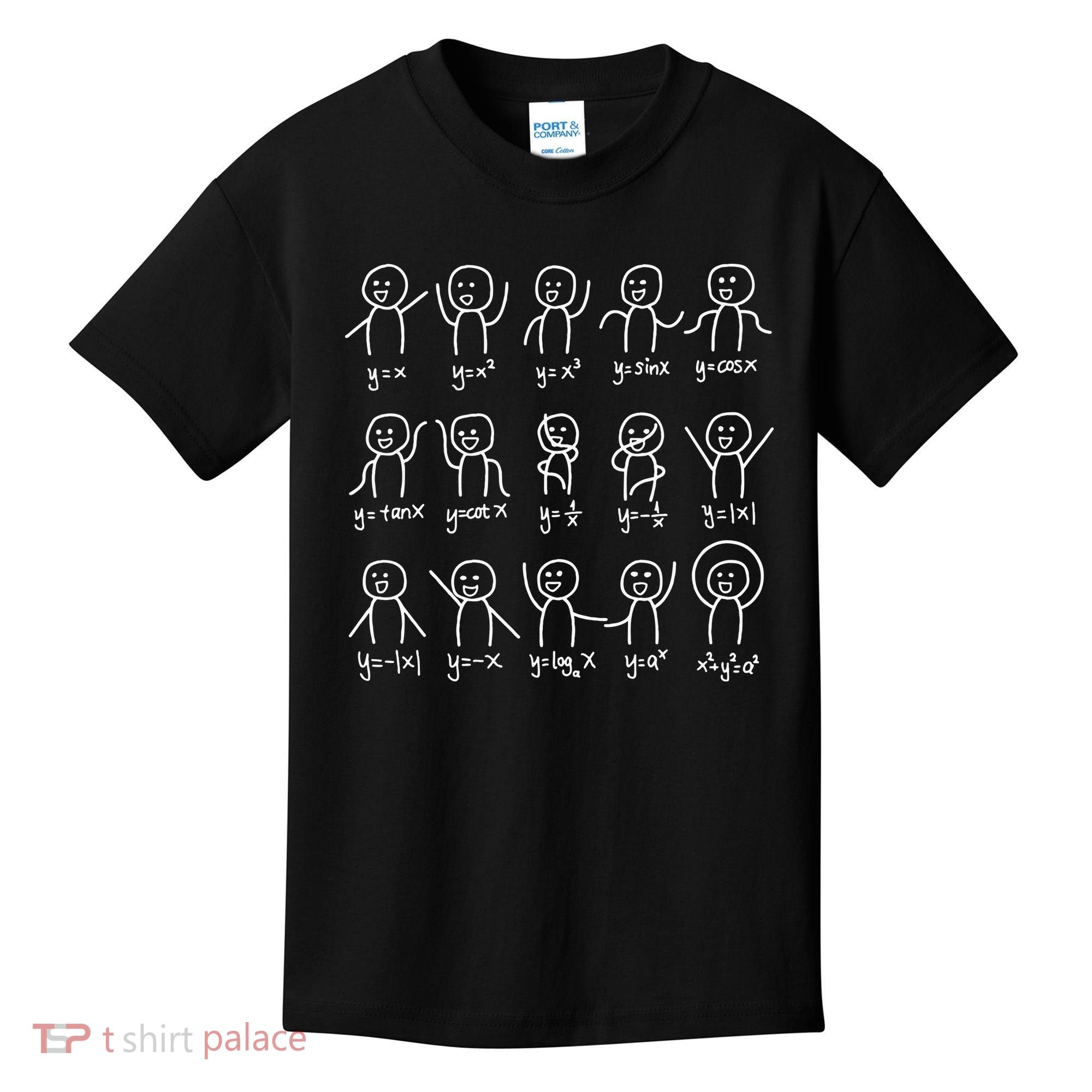 Algebra Dance Funny Graph Figures Math Equation Kids T-Shirt