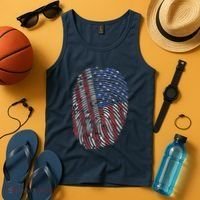 American DNA Fingerprint Tank Top thumb 4