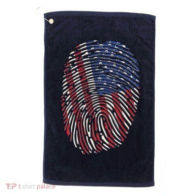American DNA Fingerprint Golf Towel