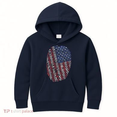 American DNA Fingerprint Kids Hoodie