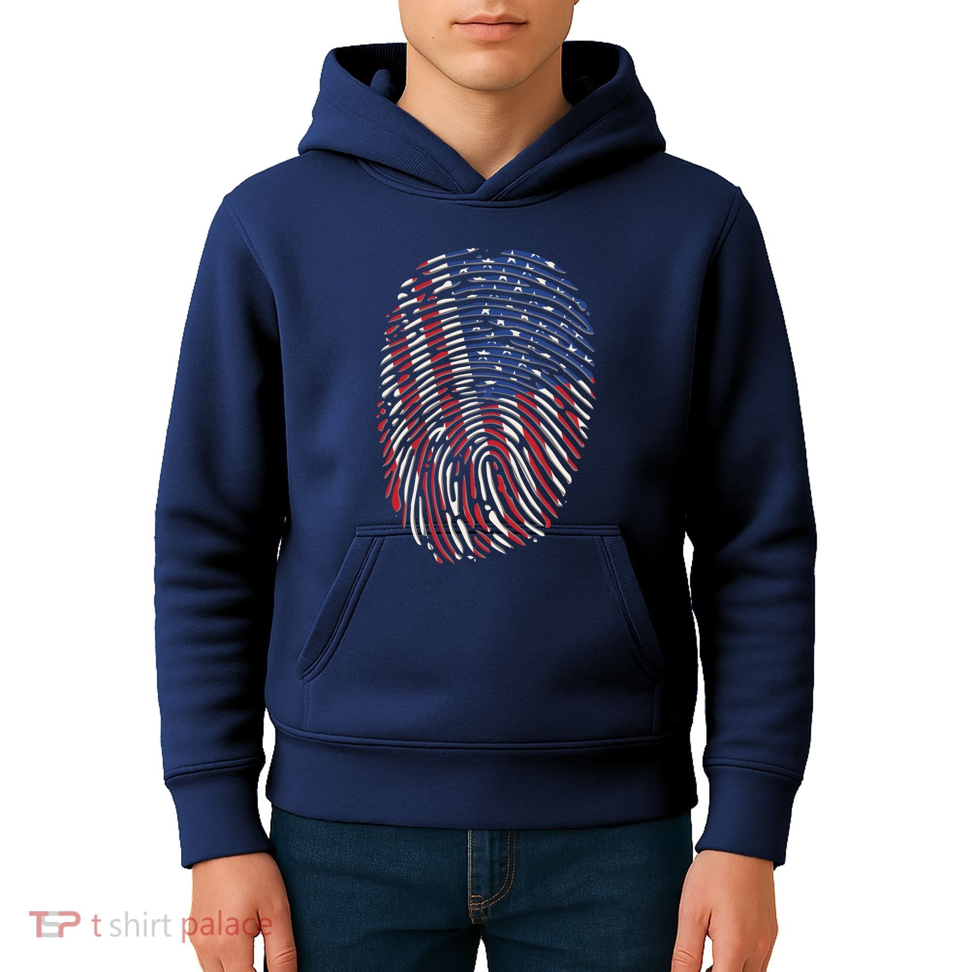American DNA Fingerprint Kids Hoodie