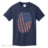 American DNA Fingerprint Kids T-Shirt thumb 0