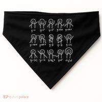 Algebra Dance Funny Graph Figures Math Equation USA-Made Doggie Bandana thumb 0