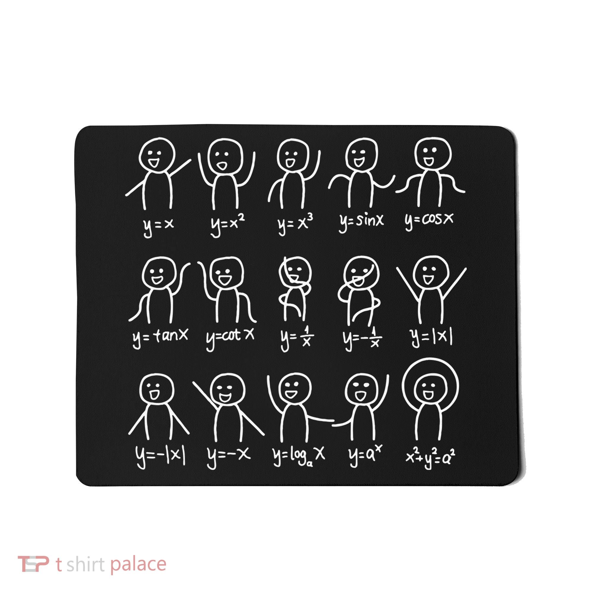 Algebra Dance Funny Graph Figures Math Equation Mousepad