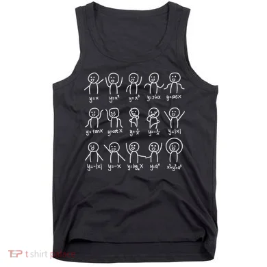 Algebra Dance Funny Graph Figures Math Equation Tank Top