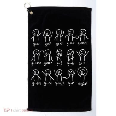 Algebra Dance Funny Graph Figures Math Equation Golf Towel