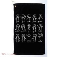 Algebra Dance Funny Graph Figures Math Equation Golf Towel thumb 0