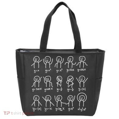 Algebra Dance Funny Graph Figures Math Equation Tote Bag