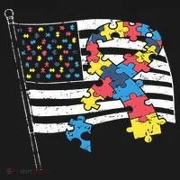 American Distressed Flag Autism Awareness Women's T-Shirt thumb 6