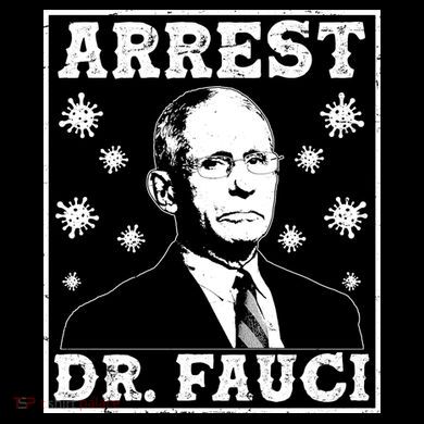 Arrest Dr. Fauci Stripe Pom Pom Beanie