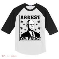 Arrest Dr. Fauci Kids Colorblock Raglan Jersey thumb 0