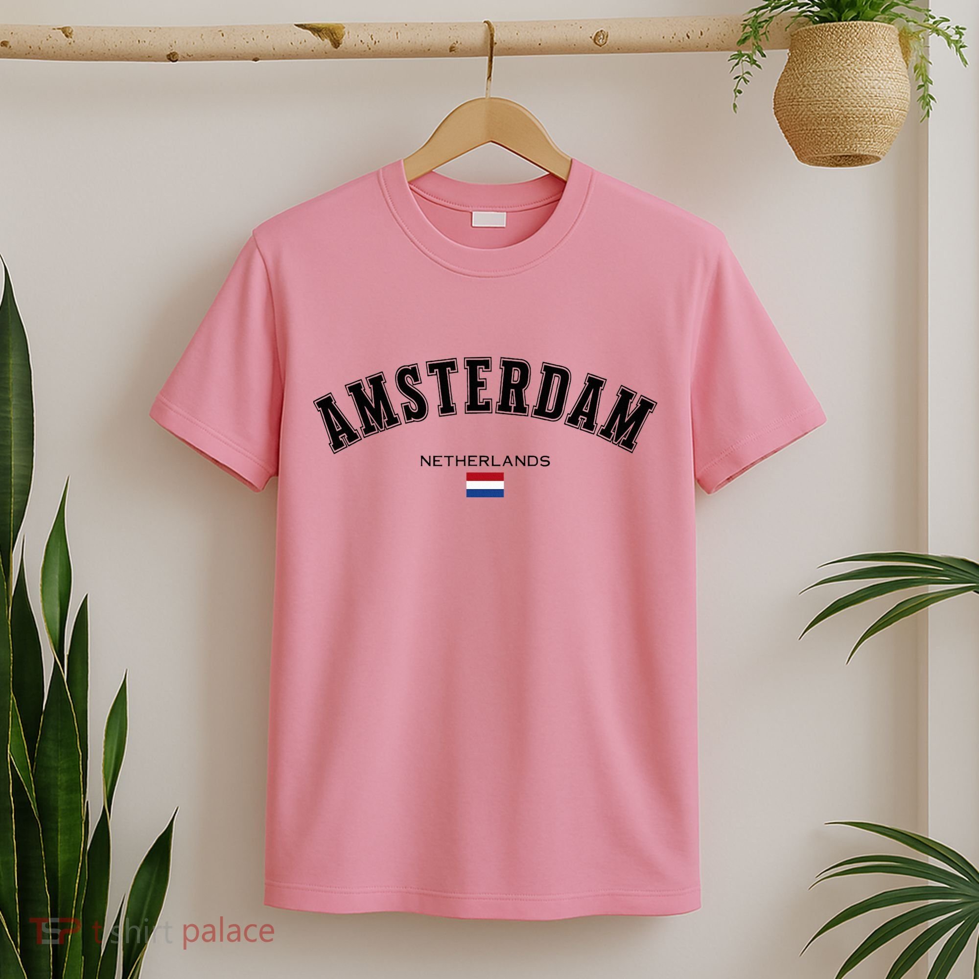 Amsterdam Dutch Flag Souvenir Netherlands Travel T-Shirt