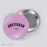 Amsterdam Dutch Flag Souvenir Netherlands Travel Button thumb 0