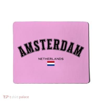 Amsterdam Dutch Flag Souvenir Netherlands Travel Mousepad