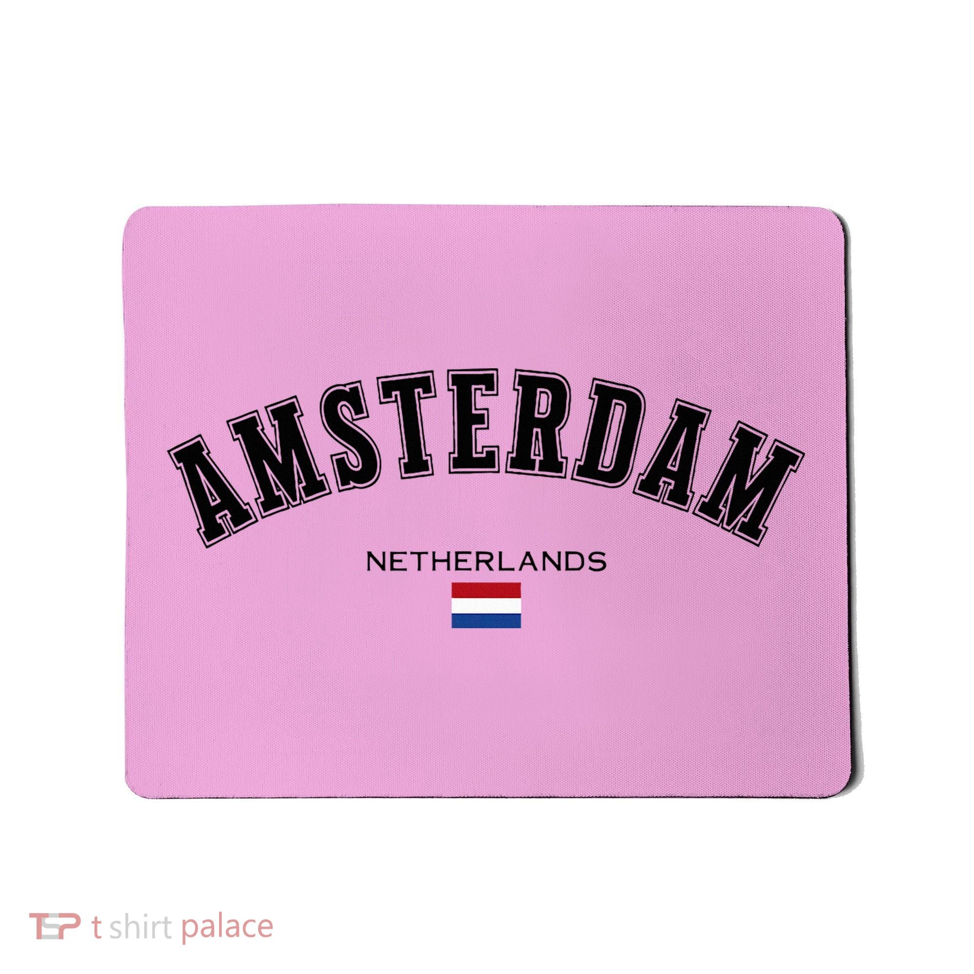 Amsterdam Dutch Flag Souvenir Netherlands Travel Mousepad