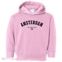 Amsterdam Dutch Flag Souvenir Netherlands Travel Toddler Hoodie thumb 0