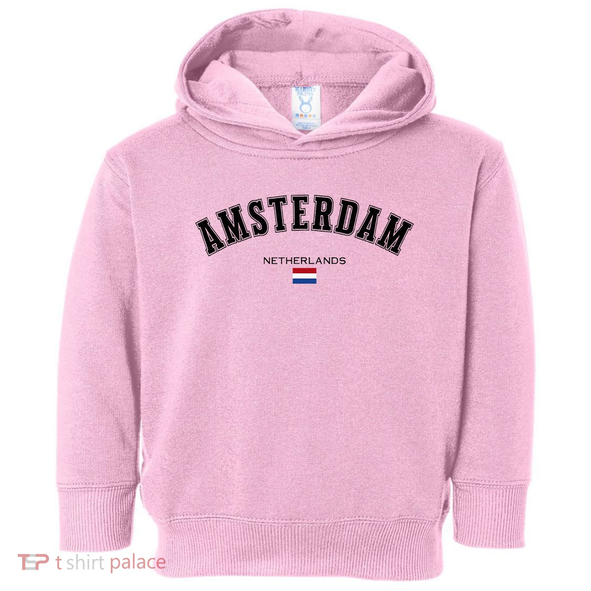 Amsterdam Dutch Flag Souvenir Netherlands Travel Toddler Hoodie