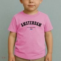 Amsterdam Dutch Flag Souvenir Netherlands Travel Toddler T-Shirt thumb 2