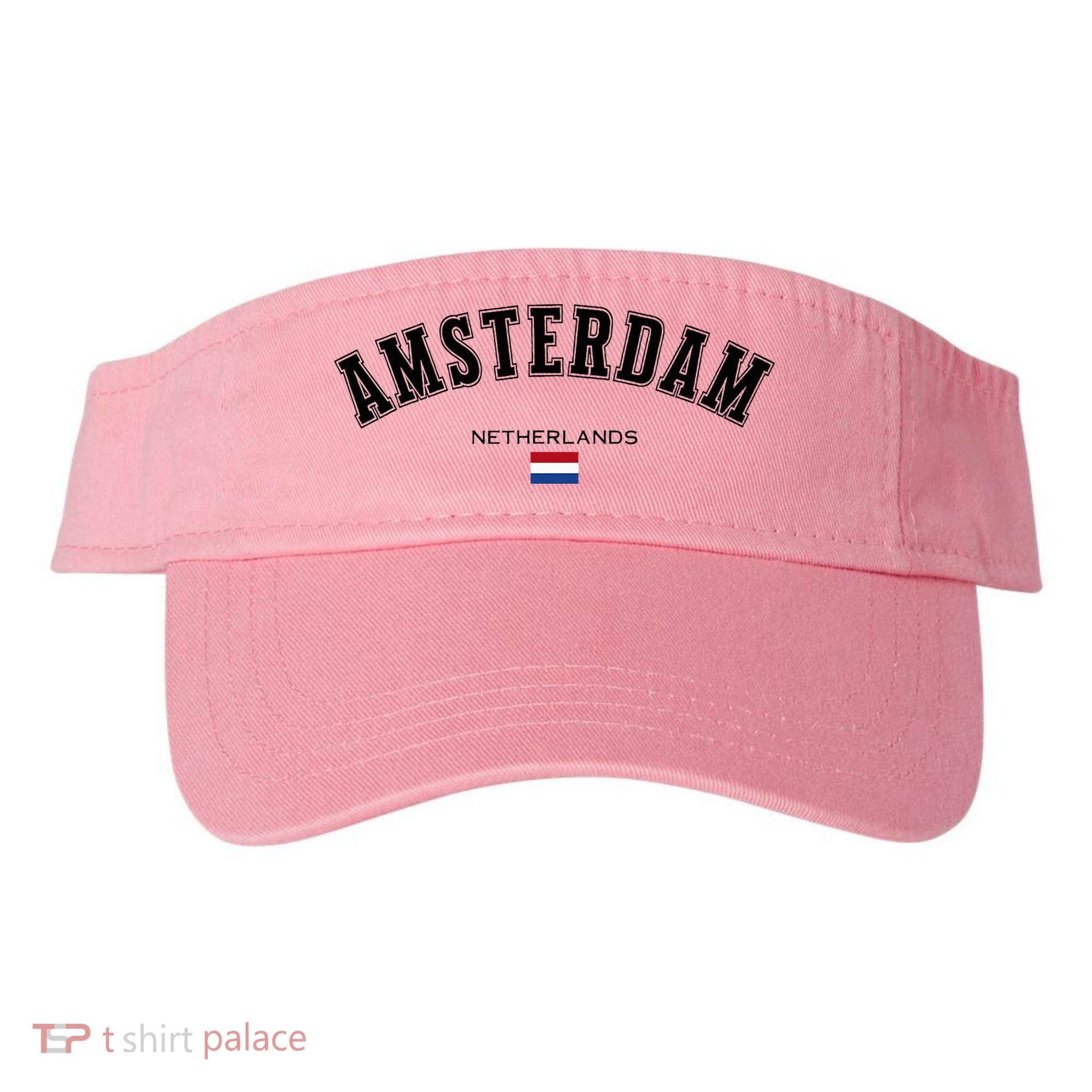 Amsterdam Dutch Flag Souvenir Netherlands Travel Visor