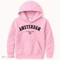 Amsterdam Dutch Flag Souvenir Netherlands Travel Kids Hoodie thumb 0