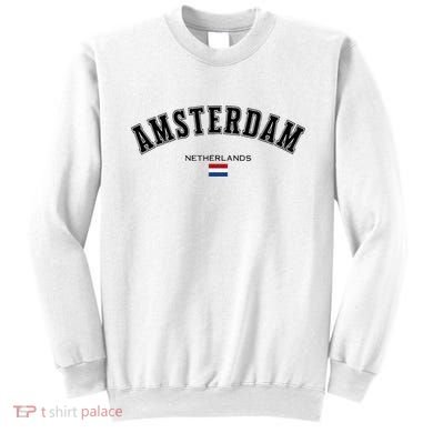 Amsterdam Dutch Flag Souvenir Netherlands Travel Sweatshirt