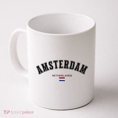 Amsterdam Dutch Flag Souvenir Netherlands Travel Coffee Mug