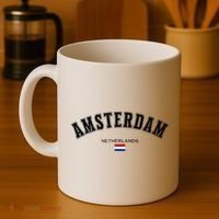 Amsterdam Dutch Flag Souvenir Netherlands Travel Coffee Mug thumb 4