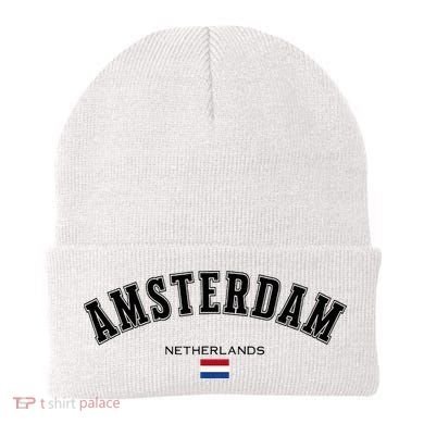 Amsterdam Dutch Flag Souvenir Netherlands Travel Beanie