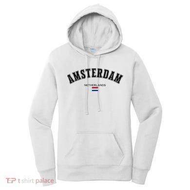 Amsterdam Dutch Flag Souvenir Netherlands Travel Women's Hoodie