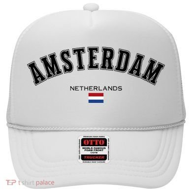 Amsterdam Dutch Flag Souvenir Netherlands Travel Hat