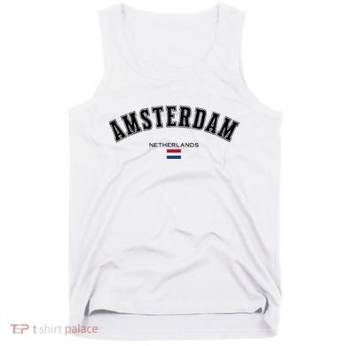 Amsterdam Dutch Flag Souvenir Netherlands Travel Tank Top