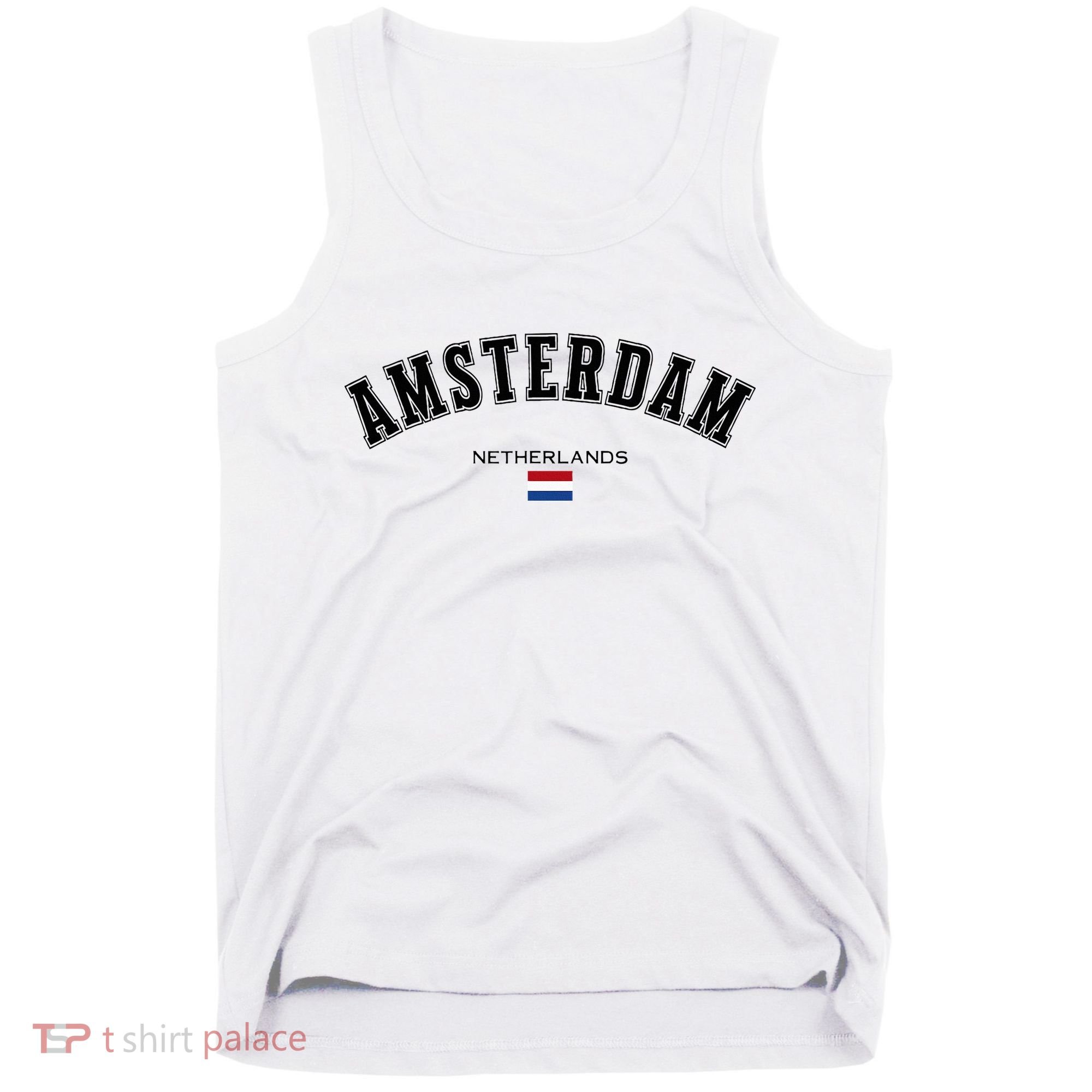 Amsterdam Dutch Flag Souvenir Netherlands Travel Tank Top
