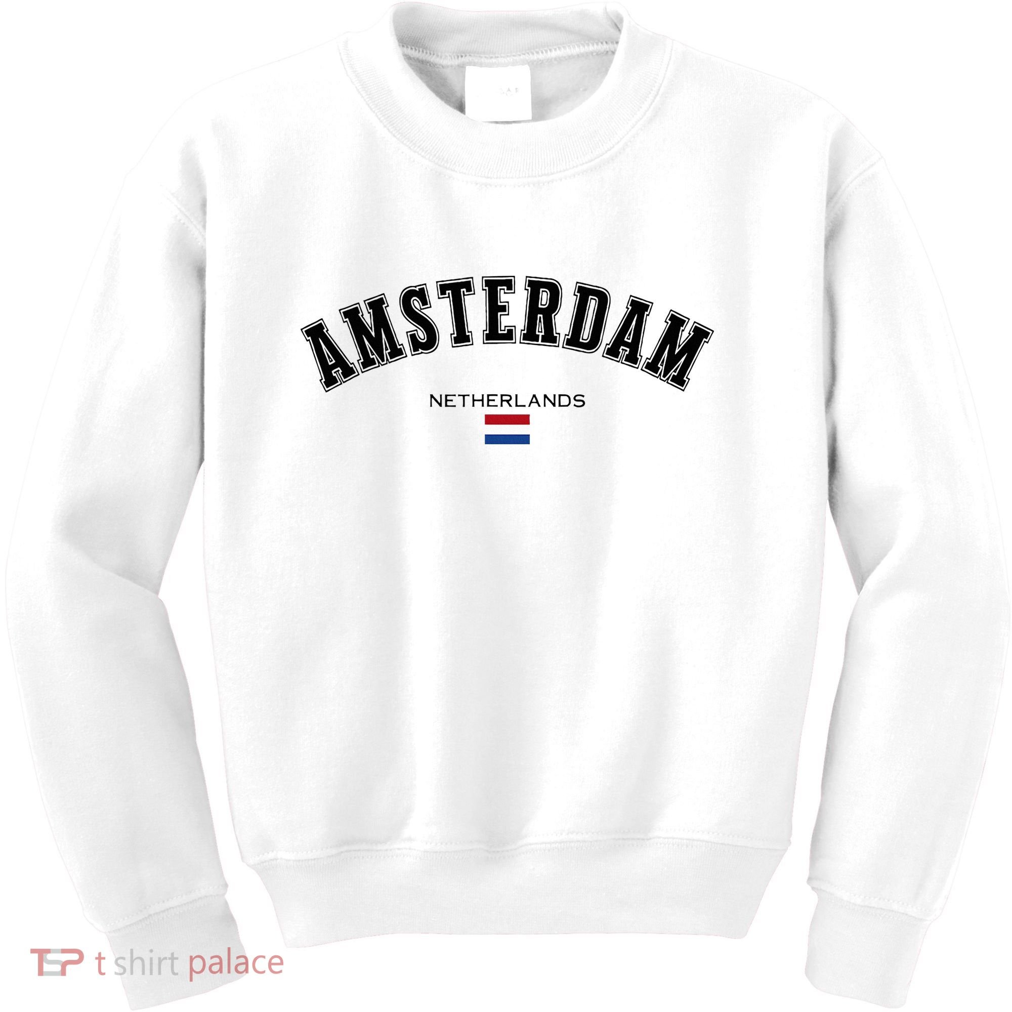 Amsterdam Dutch Flag Souvenir Netherlands Travel Kids Sweatshirt