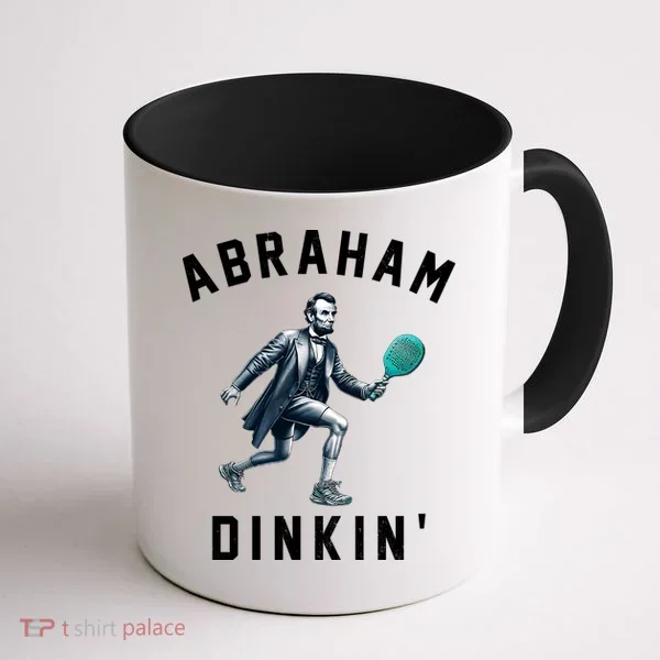 Abraham Dinkin Funny Pickleball Player Coffee Mug
