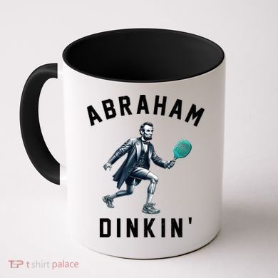 Abraham Dinkin Funny Pickleball Player Coffee Mug