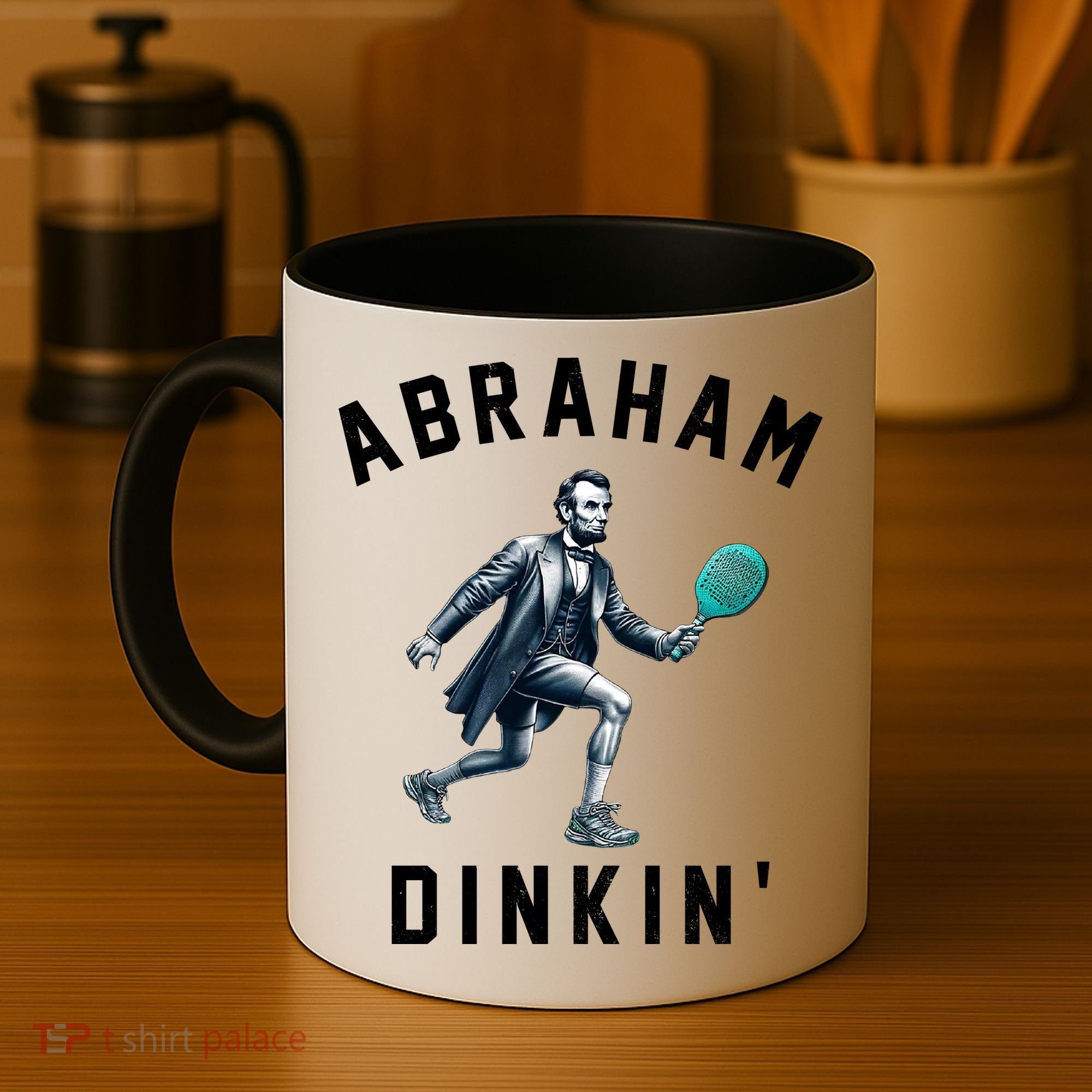 Abraham Dinkin Funny Pickleball Player Coffee Mug