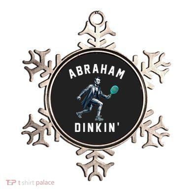 Abraham Dinkin Funny Pickleball Player Ornament