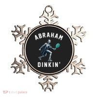 Abraham Dinkin Funny Pickleball Player Ornament thumb 0