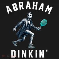 Abraham Dinkin Funny Pickleball Player Ornament thumb 1
