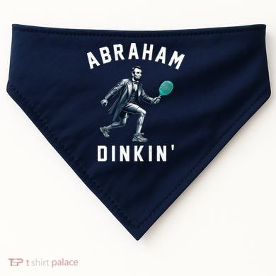 Abraham Dinkin Funny Pickleball Player USA-Made Doggie Bandana
